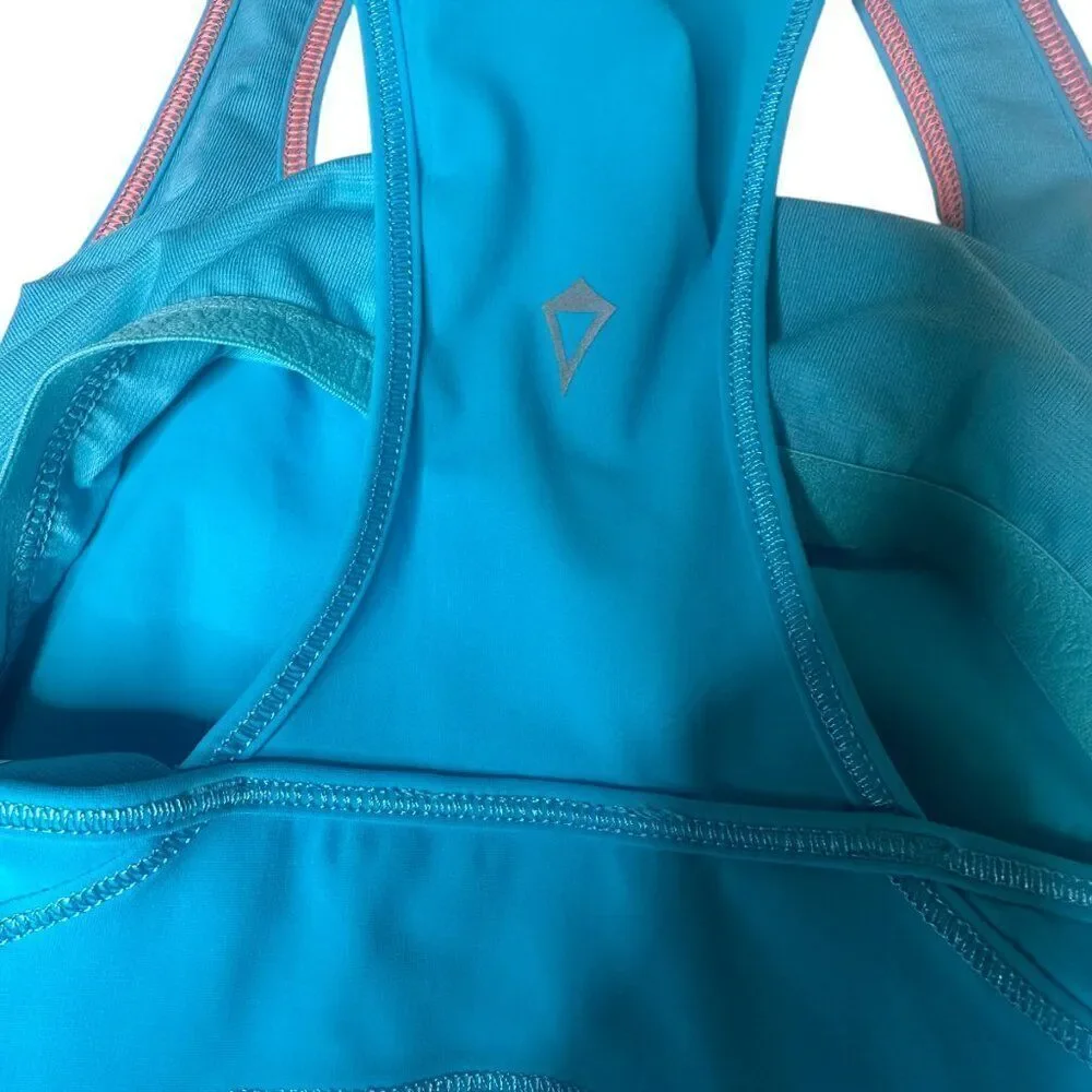 Ivivva by Lululemon girls vented racerback dress 10 teal